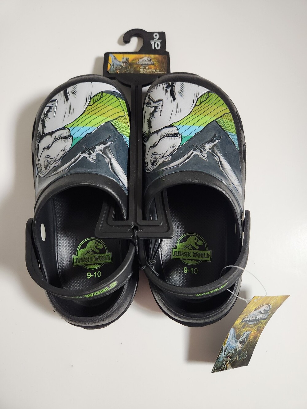 9/10 Boys Jurassic World Dinosaur Slip On Shoes - Picture 5 of 6